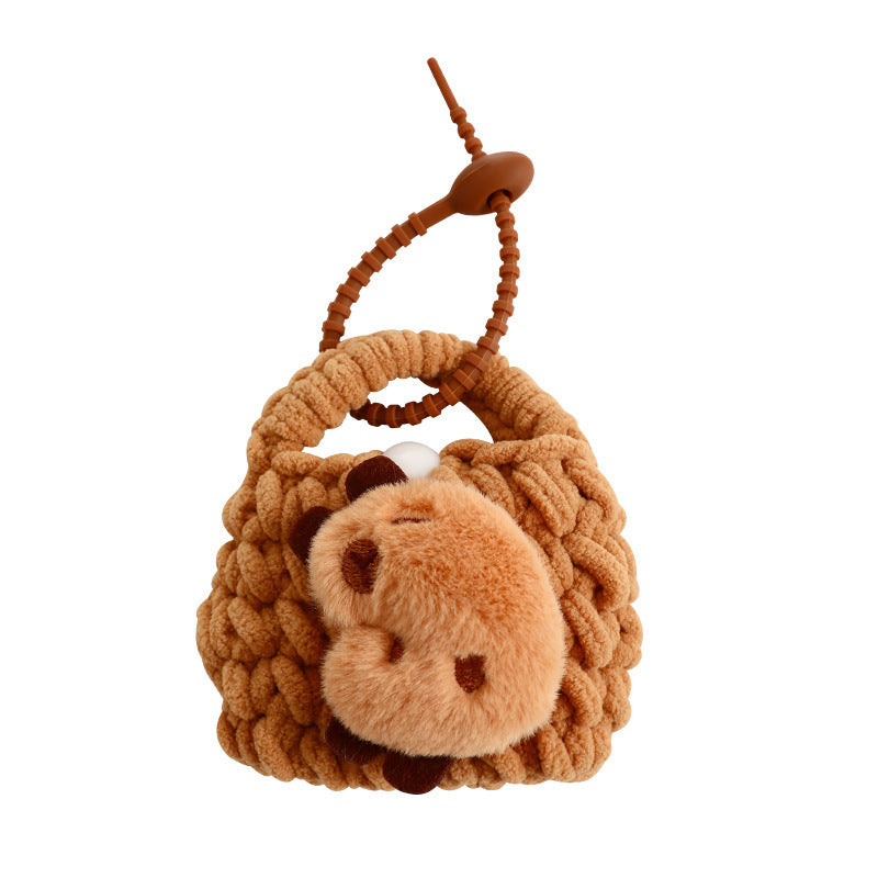 Creative Capabala Knitted Earphone Bag Pendant