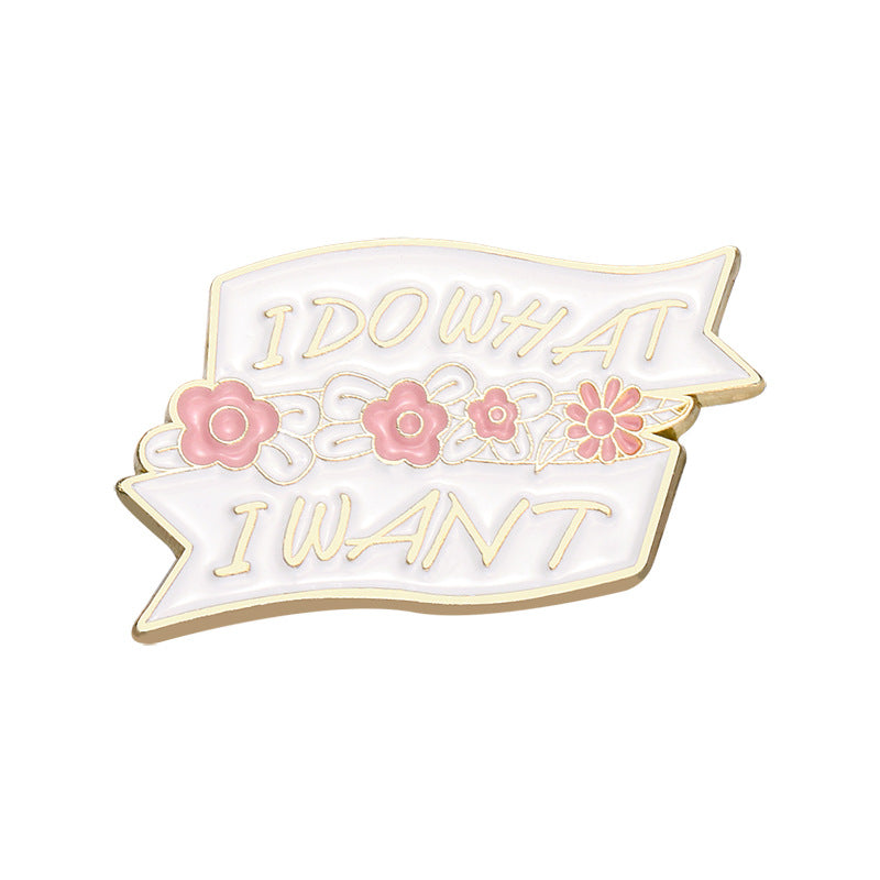 Fashion Cartoon Young Girl Series Rainbow Brooch