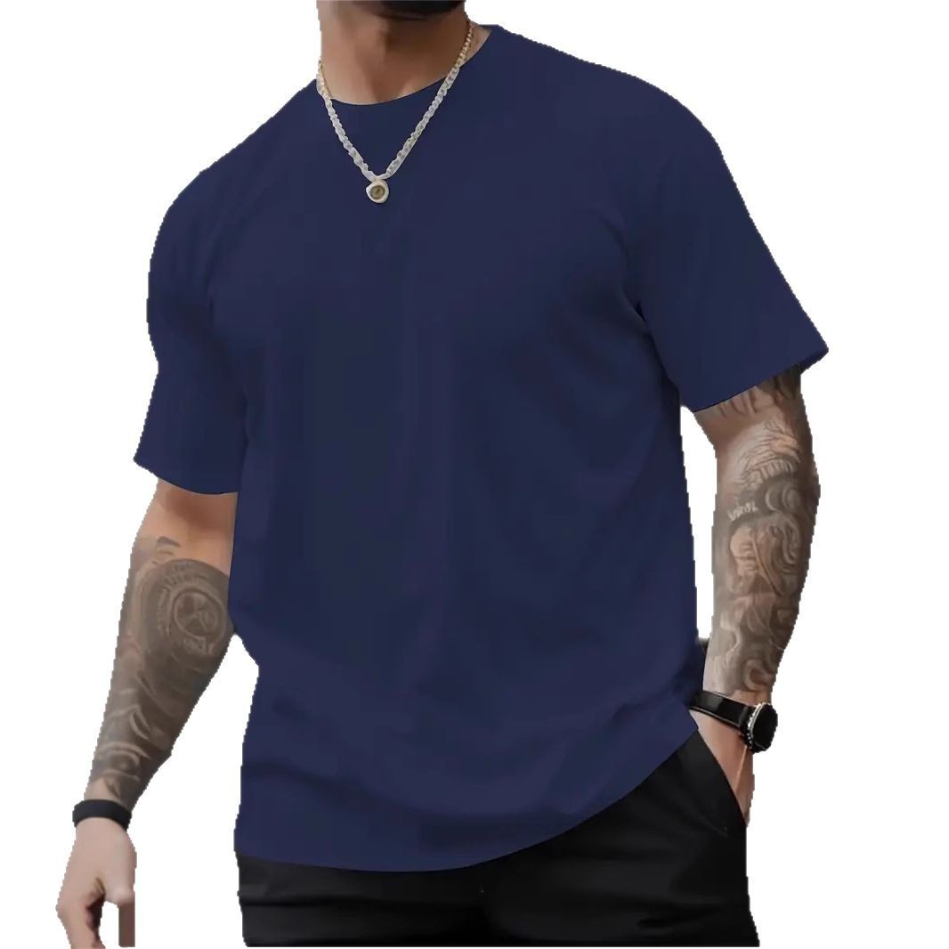 3D Digital Printing Printed Loose Short Sleeve Round Neck T-shirt