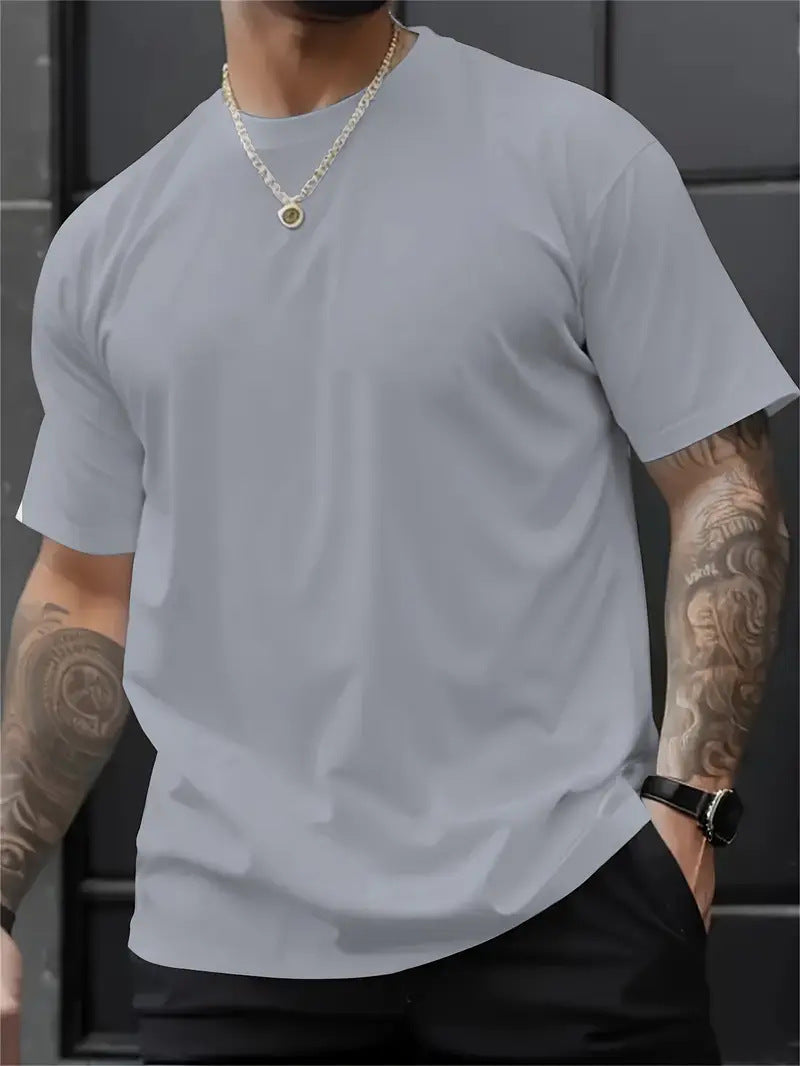 3D Digital Printing Printed Loose Short Sleeve Round Neck T-shirt