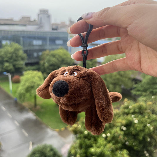 Cute Plush Puppy Key Chain Pendant Toy Doll