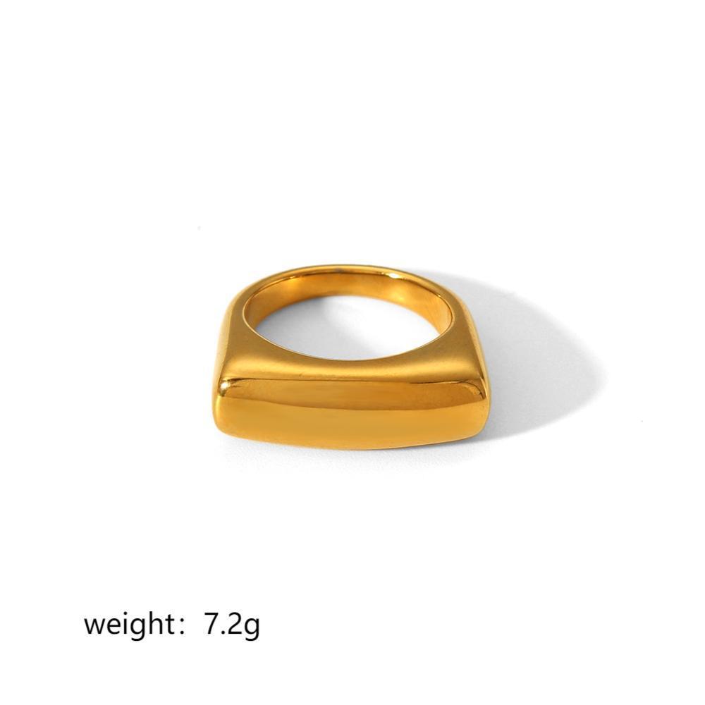 Women's 18K Gold Stainless Steel Ring