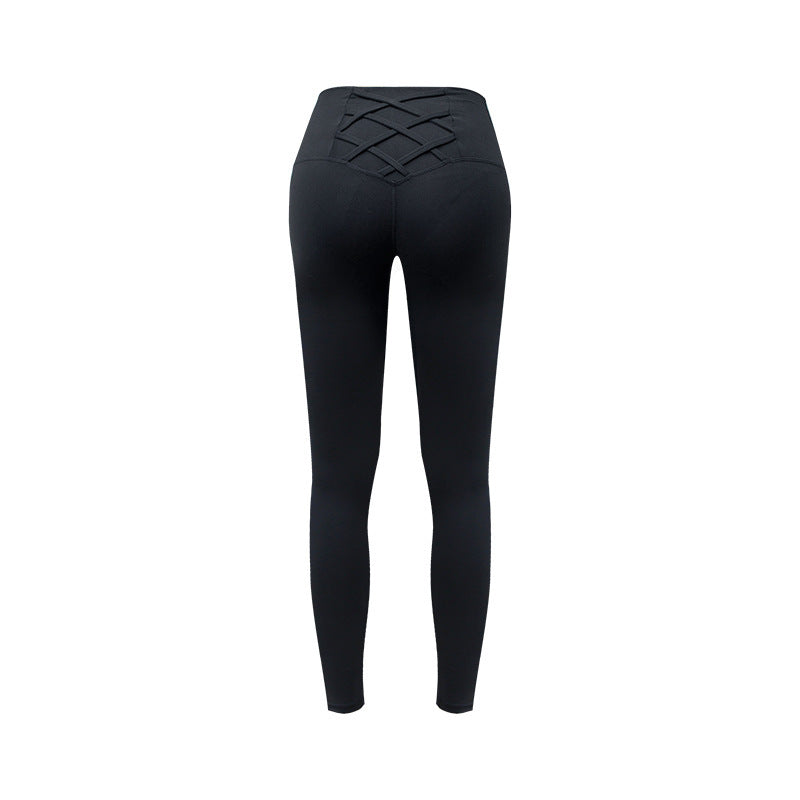 Bodybuilding Hip Raise High Waist Belly Contracting Thin Running Sports Yoga Pants