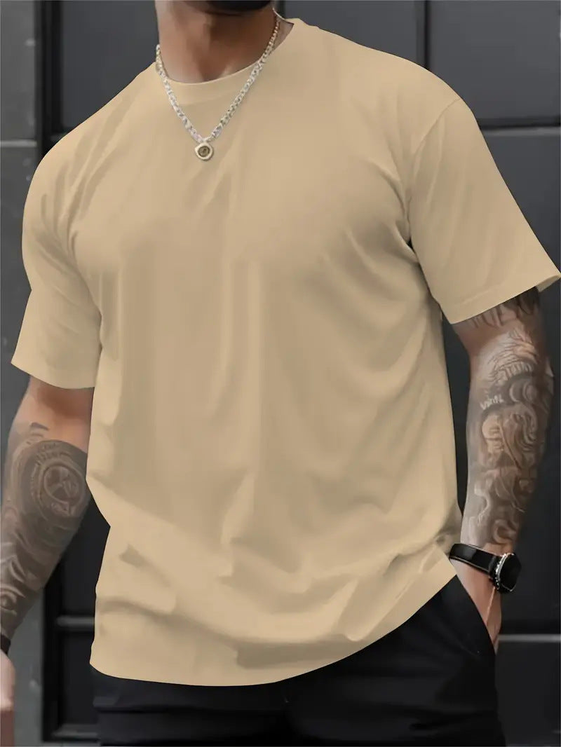 3D Digital Printing Printed Loose Short Sleeve Round Neck T-shirt