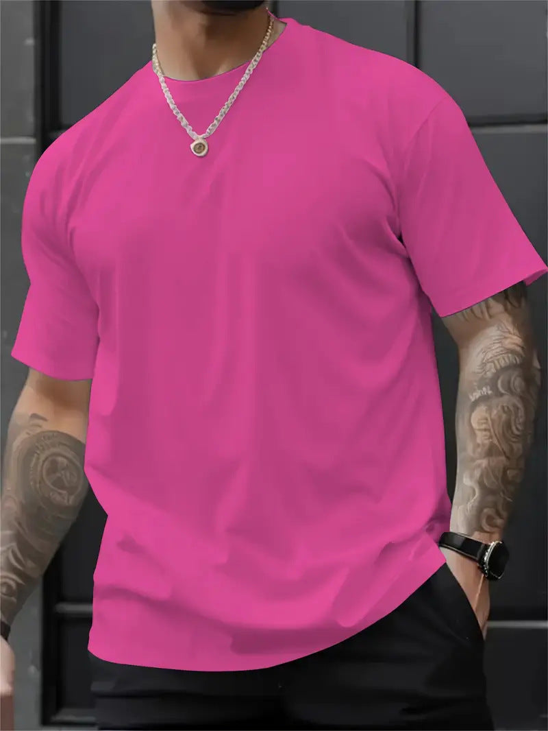 3D Digital Printing Printed Loose Short Sleeve Round Neck T-shirt