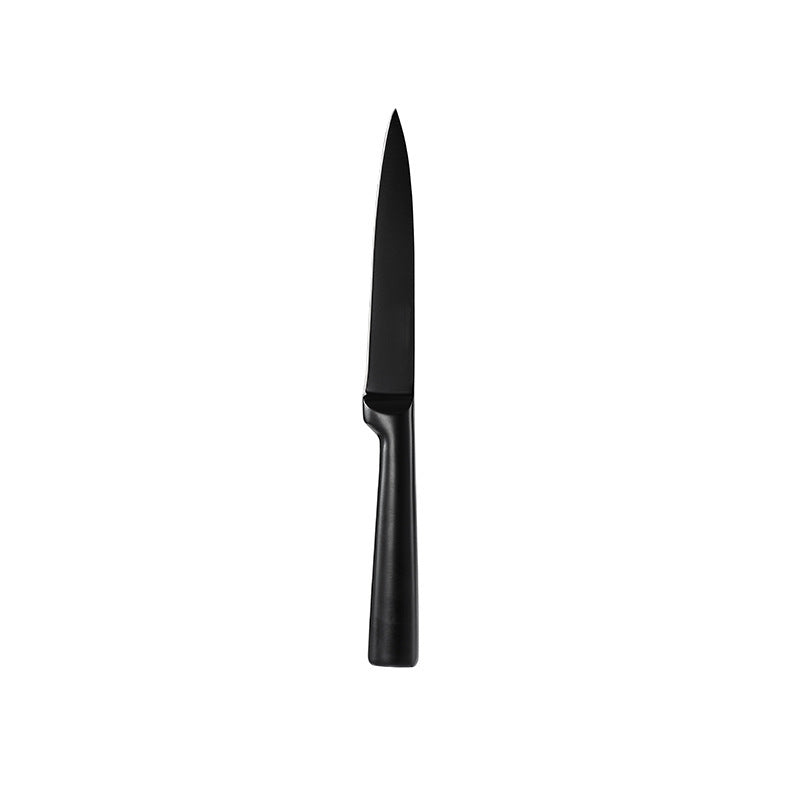 Stainless Steel All-painted All-in-one Black Blade Non-stick Kitchen Knife Set