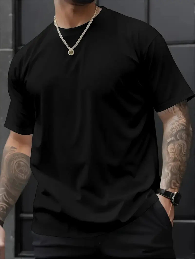 3D Digital Printing Printed Loose Short Sleeve Round Neck T-shirt