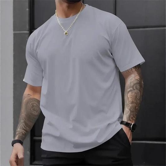 3D Digital Printing Printed Loose Short Sleeve Round Neck T-shirt