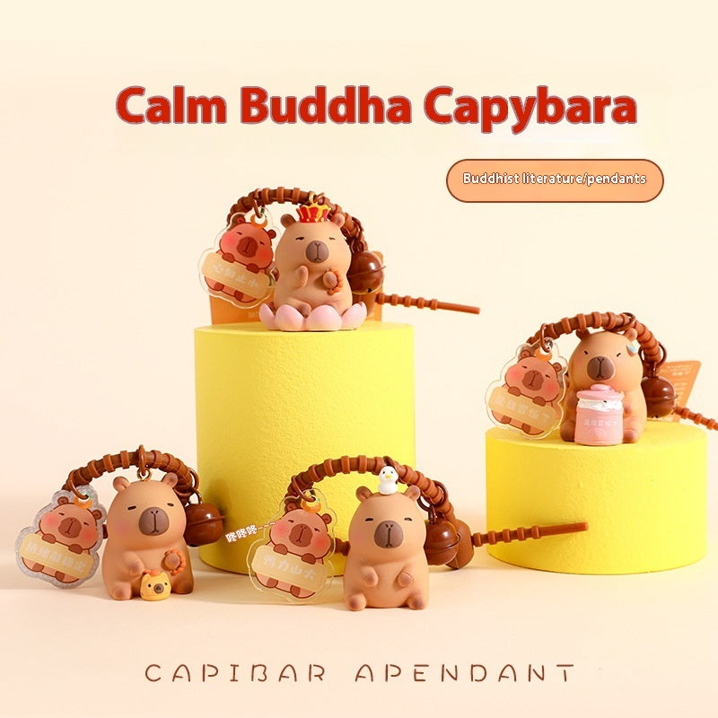 Capybara Pendant Doll Couple Keychain