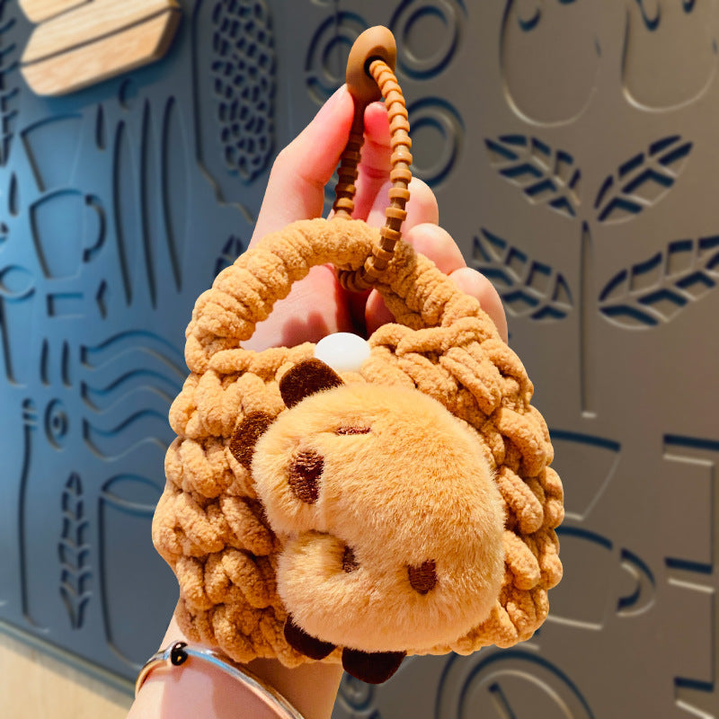 Creative Capabala Knitted Earphone Bag Pendant