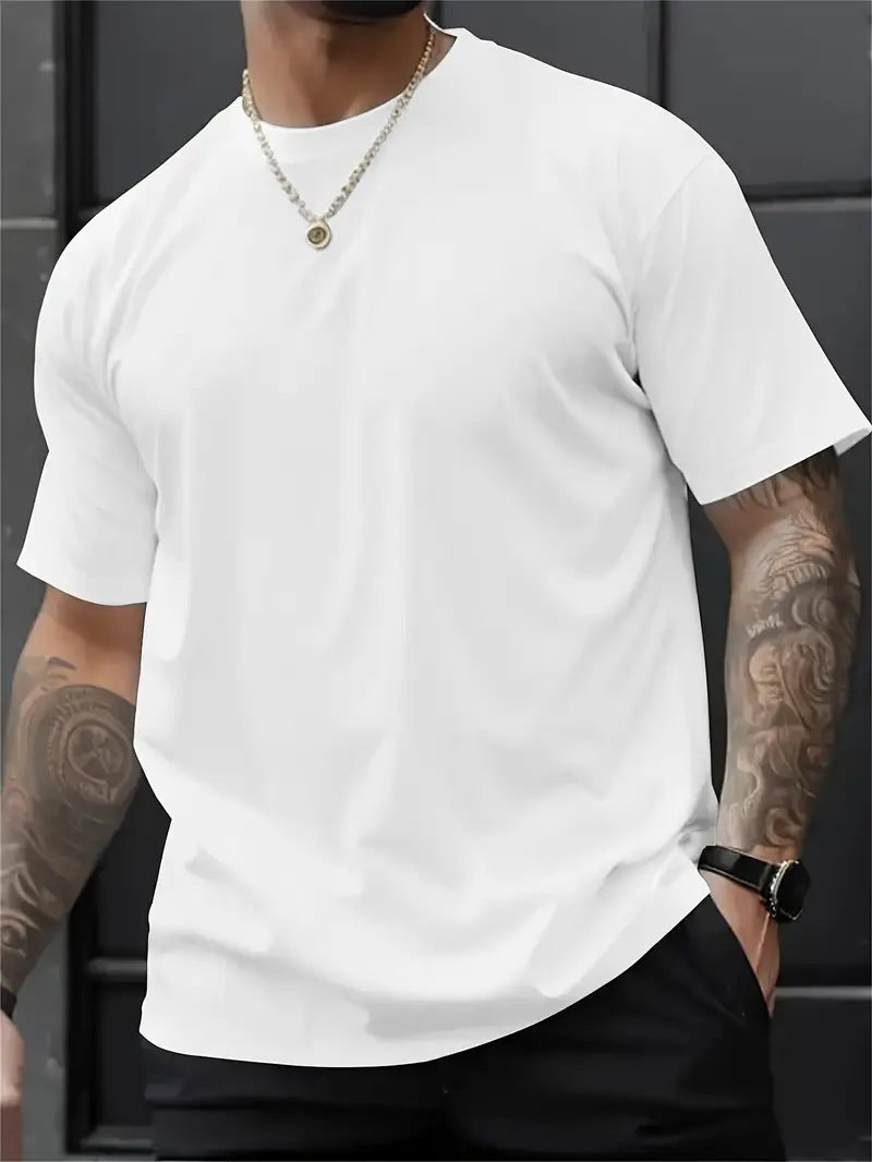 3D Digital Printing Printed Loose Short Sleeve Round Neck T-shirt
