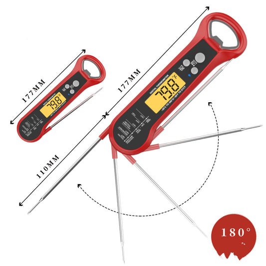 Electronic Kitchen Food Thermometer Folding