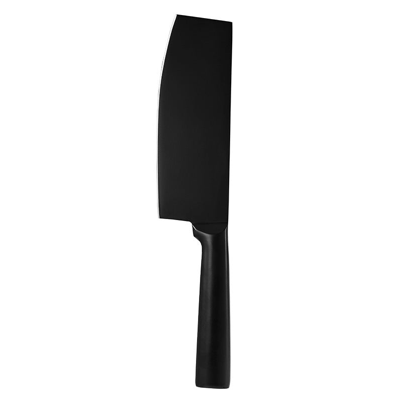 Stainless Steel All-painted All-in-one Black Blade Non-stick Kitchen Knife Set