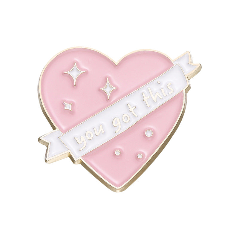 Fashion Cartoon Young Girl Series Rainbow Brooch