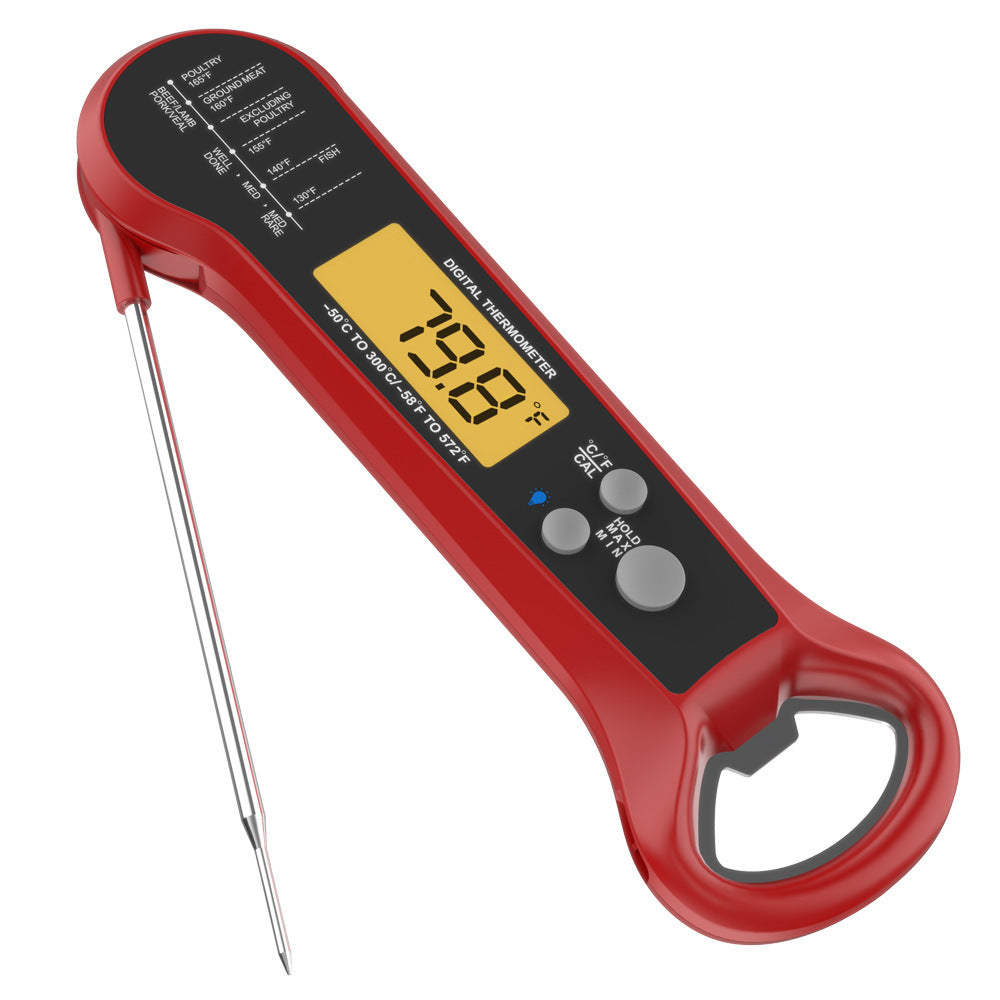 Electronic Kitchen Food Thermometer Folding