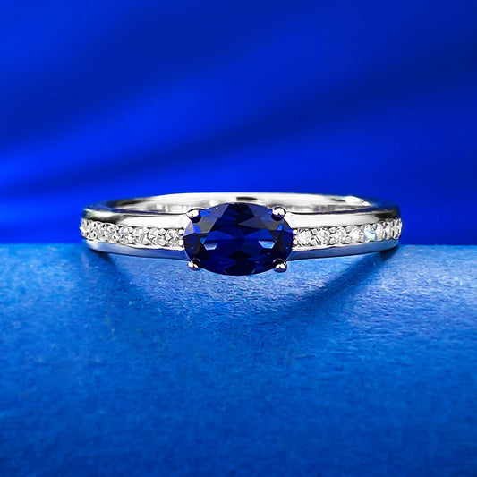 S925 Silver New Sapphire Ring For Women